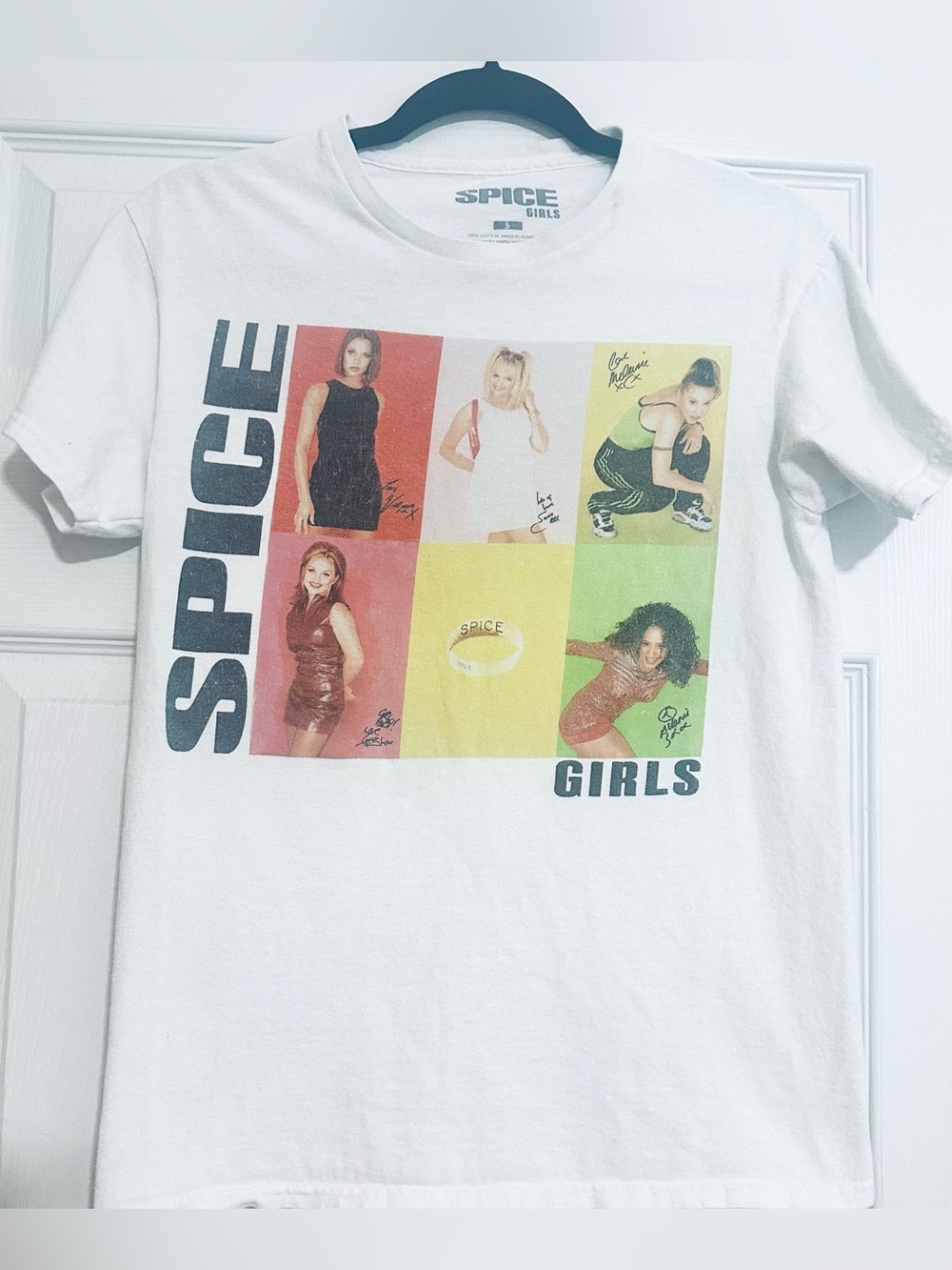 Spice Girls White Graphic Short Sleeve Tee